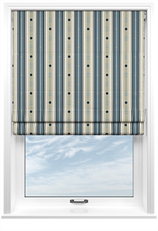 The British Stripe Co. William, Polzeath No.1 - Roman Blind